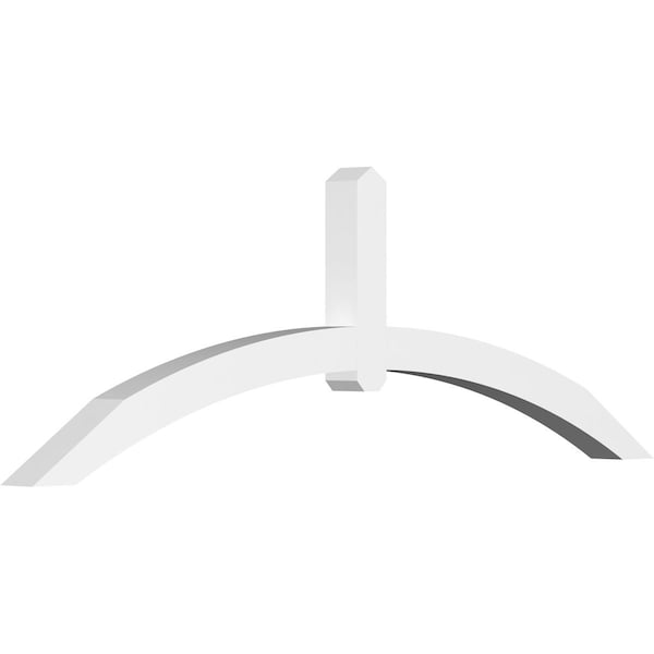 Ekena Millwork Archdale Architectural Grade PVC Gable Bracket, 84"W x 28"H x 4"D x 4"F, 8/12 Pitch GBP084X28X0404ARC00 - main